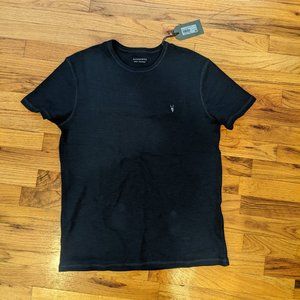 ALLSAINTS Esum Short Sleeve Crew Sapphire Blue Small